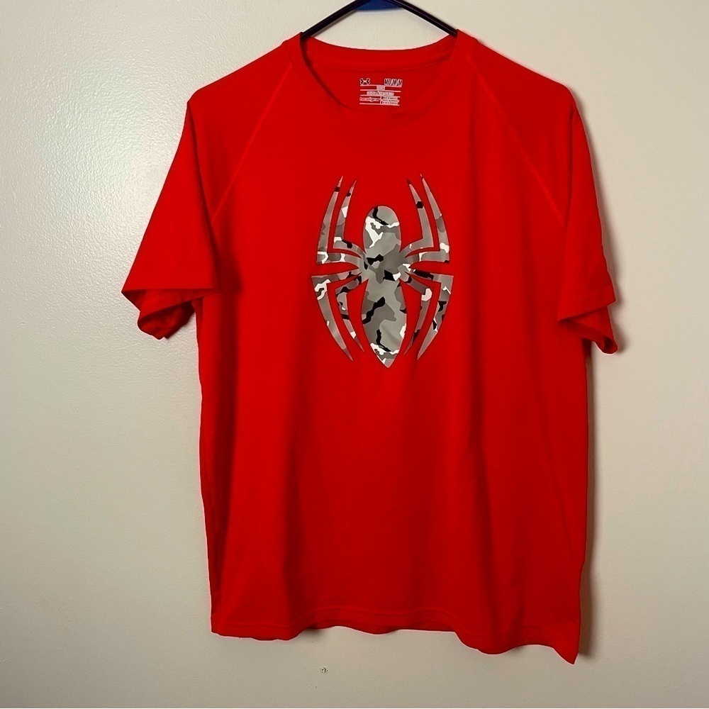 Under Armour x Marvel Spider-Man Tee | Red | Size Medium